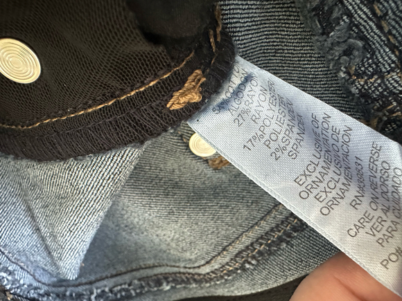 Wit & Wisdom Dark Wash Flare Jeans - Size 10P - Picture 8 of 8